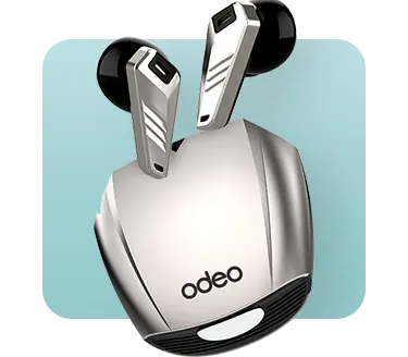 OdeoYX07 silver earbuds