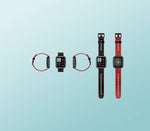 Red and Black BW101 smartwatch
