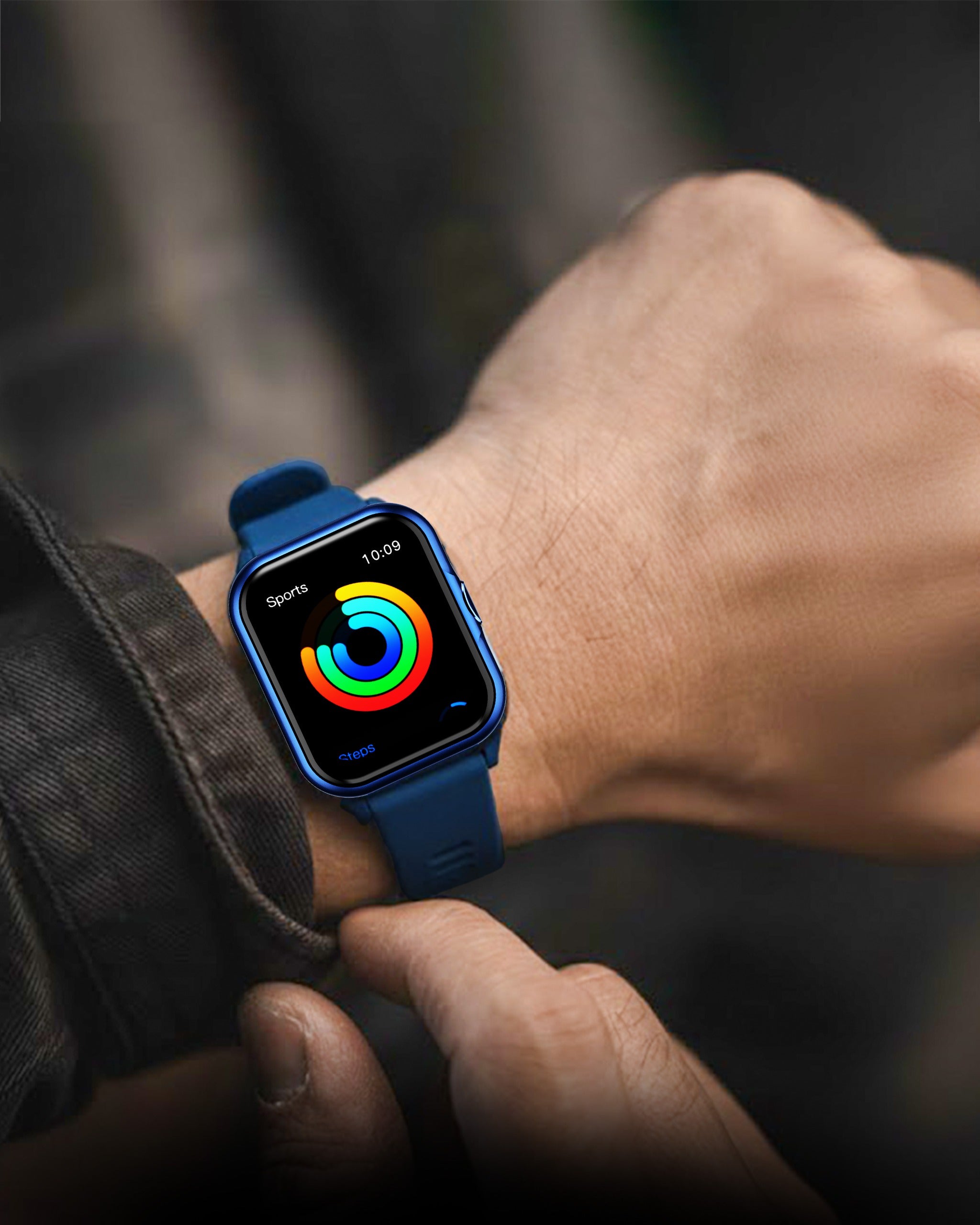 Eon Pluzz smartwatch on man